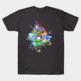 Musical Note Color T-Shirt